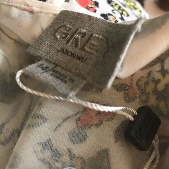 Grey by Jason Wu Silk Blend Floral Skirt Size 2 - Picture 6 of 6